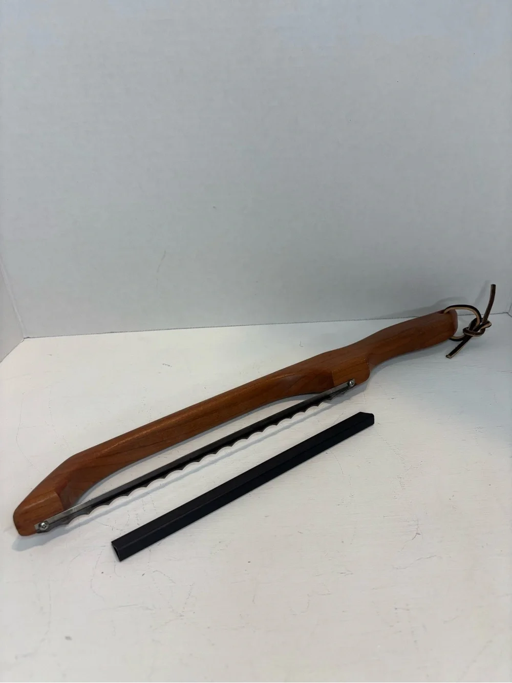 Wooden Appalachian Bread Bow Knife handcrafted by Robert Linn
